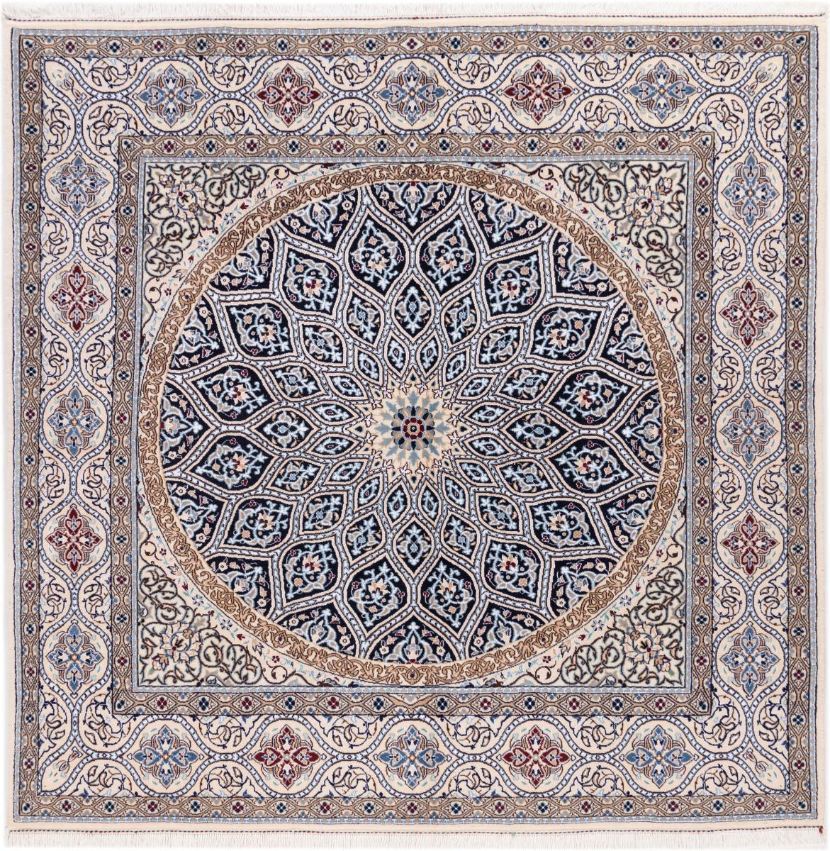 Persian rug Nain 6La 210x208 210x208, Persian rug Hand-knotted
