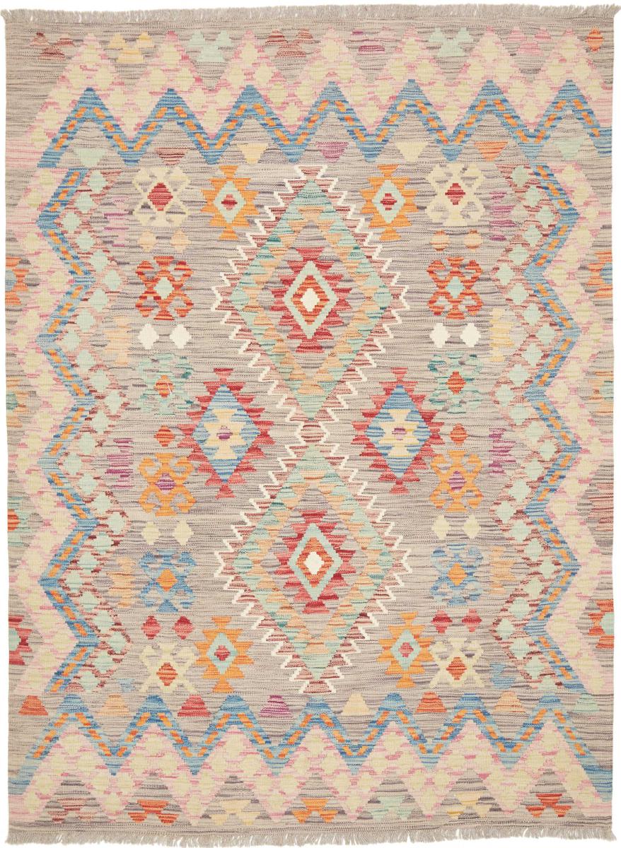 Afghansk tæppe Kelim Afghan 202x148 202x148, Persisk tæppe Håndvævet