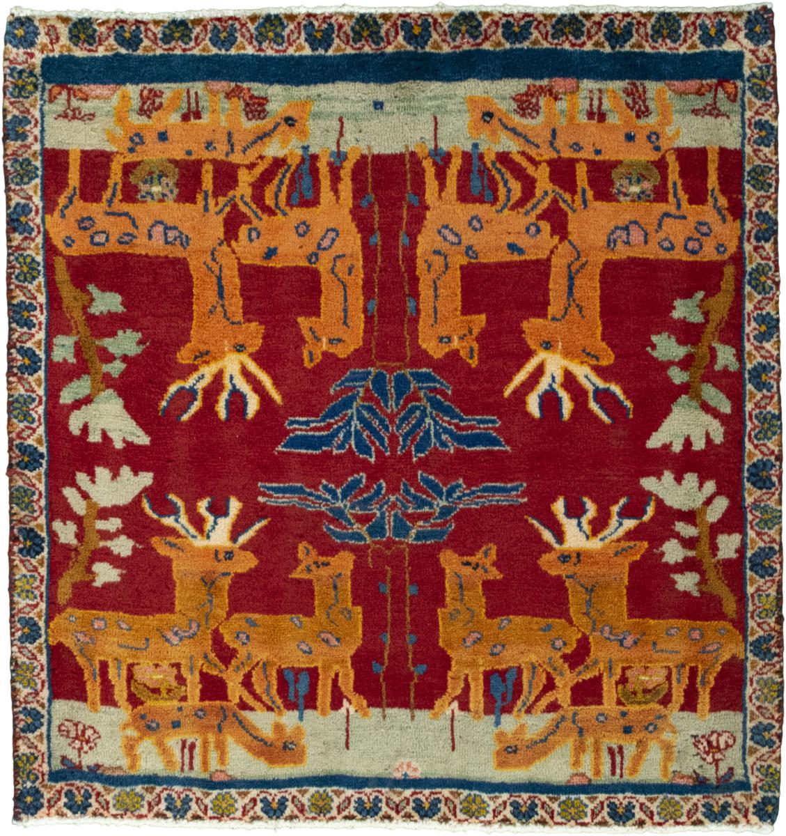 Persian Rug Shiraz 73x69 73x69, Persian Rug Knotted by hand