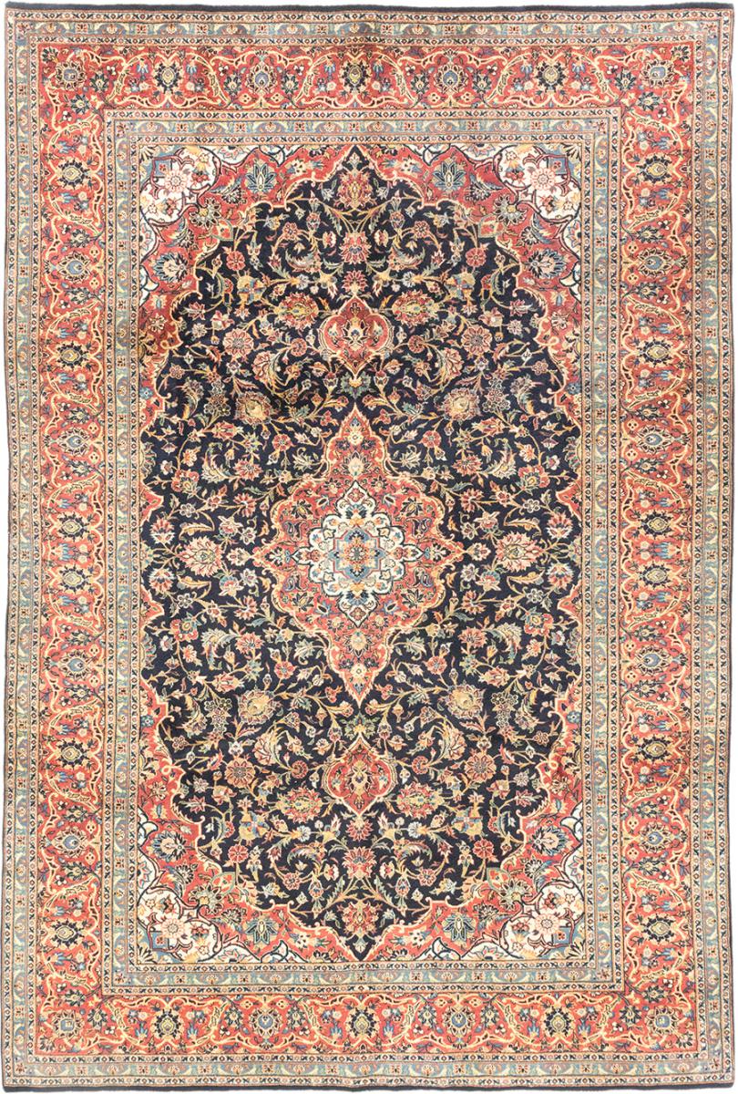 Persian Rug Keshan 11'1"x7'5" 11'1"x7'5", Persian Rug Knotted by hand