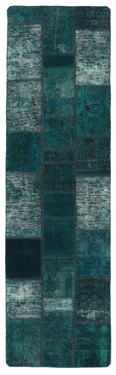 Persisk tæppe Patchwork 258x74 258x74, Persisk tæppe Knyttet i hånden