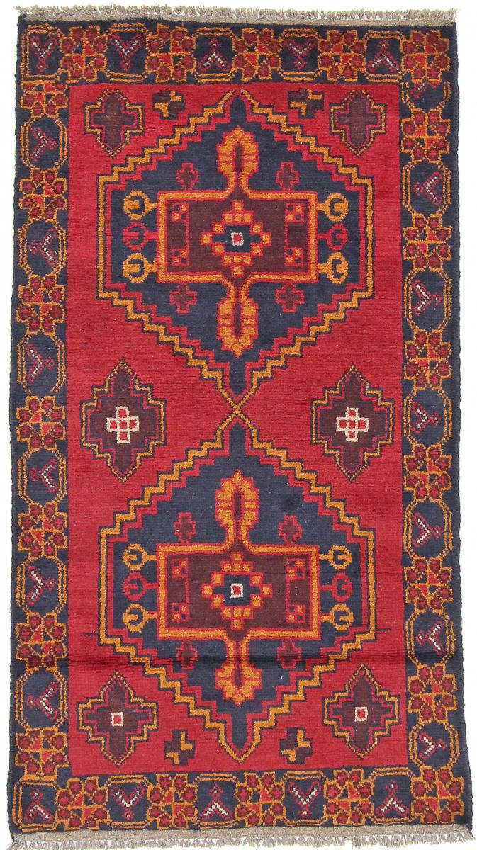 Tapis afghan Baloutche 136x79 136x79, Tapis persan Noué à la main