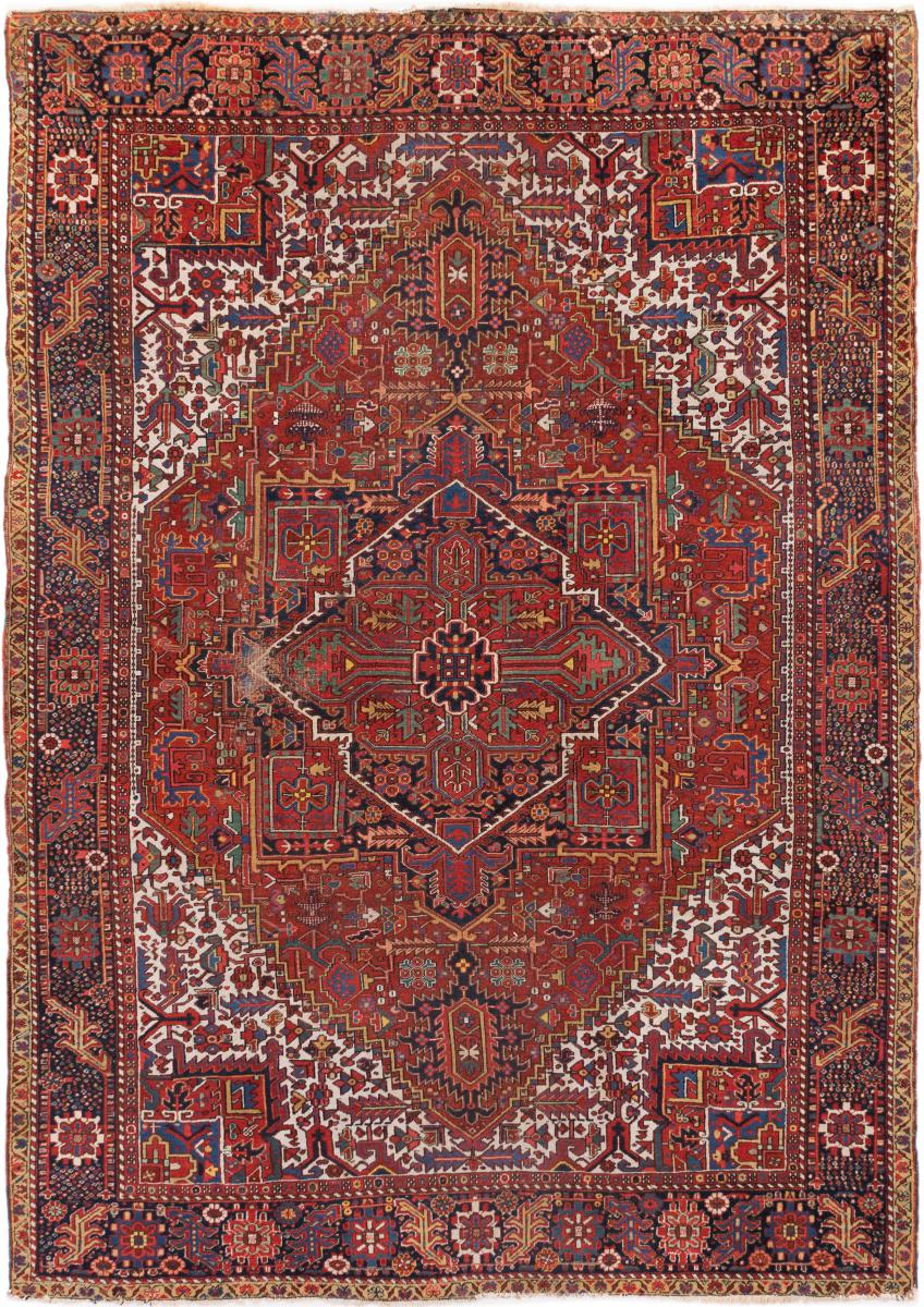 Perserteppich Heriz Antik 346x249 346x249, Perserteppich Handgeknüpft