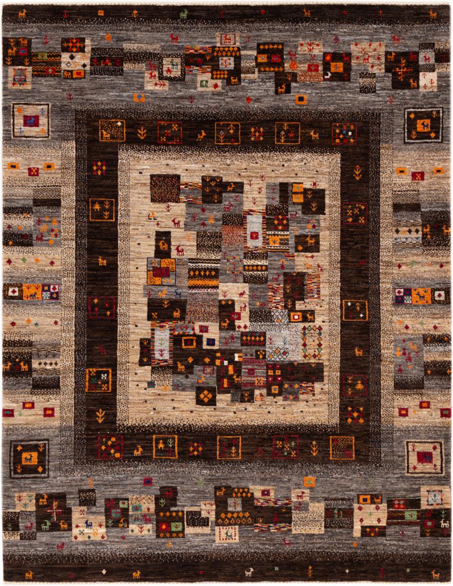 Persian Rug Persian Gabbeh Loribaft Nowbaft 6'4"x4'11" 6'4"x4'11", Persian Rug Knotted by hand