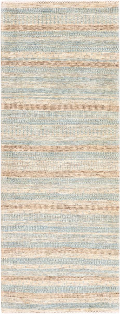 Tappeto persiano Persiano Gabbeh Loribaft Natura 205x77 205x77, Tappeto persiano Annodato a mano