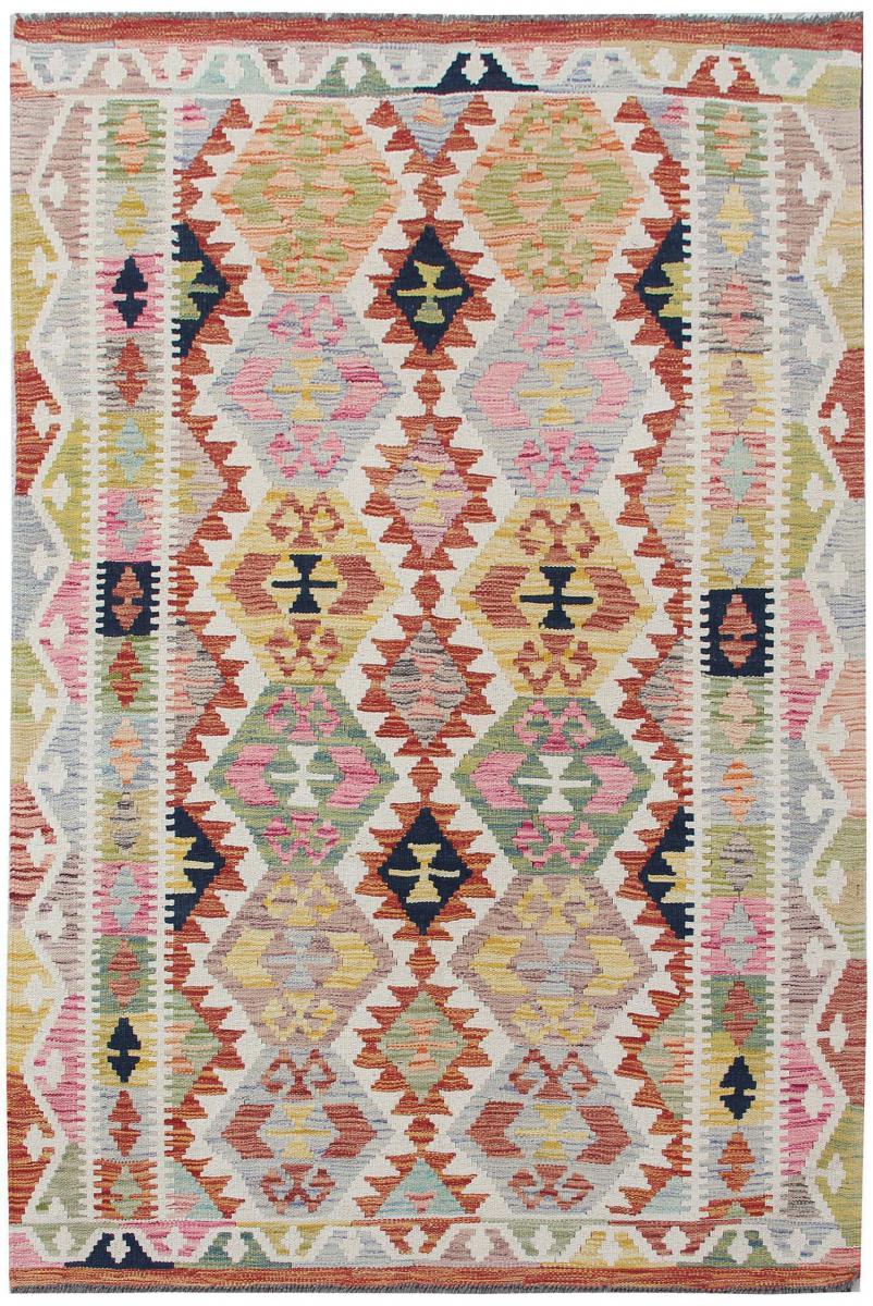 Tapete afegão Kilim Afegão 188x124 188x124, Tapete persa Tecido à mão