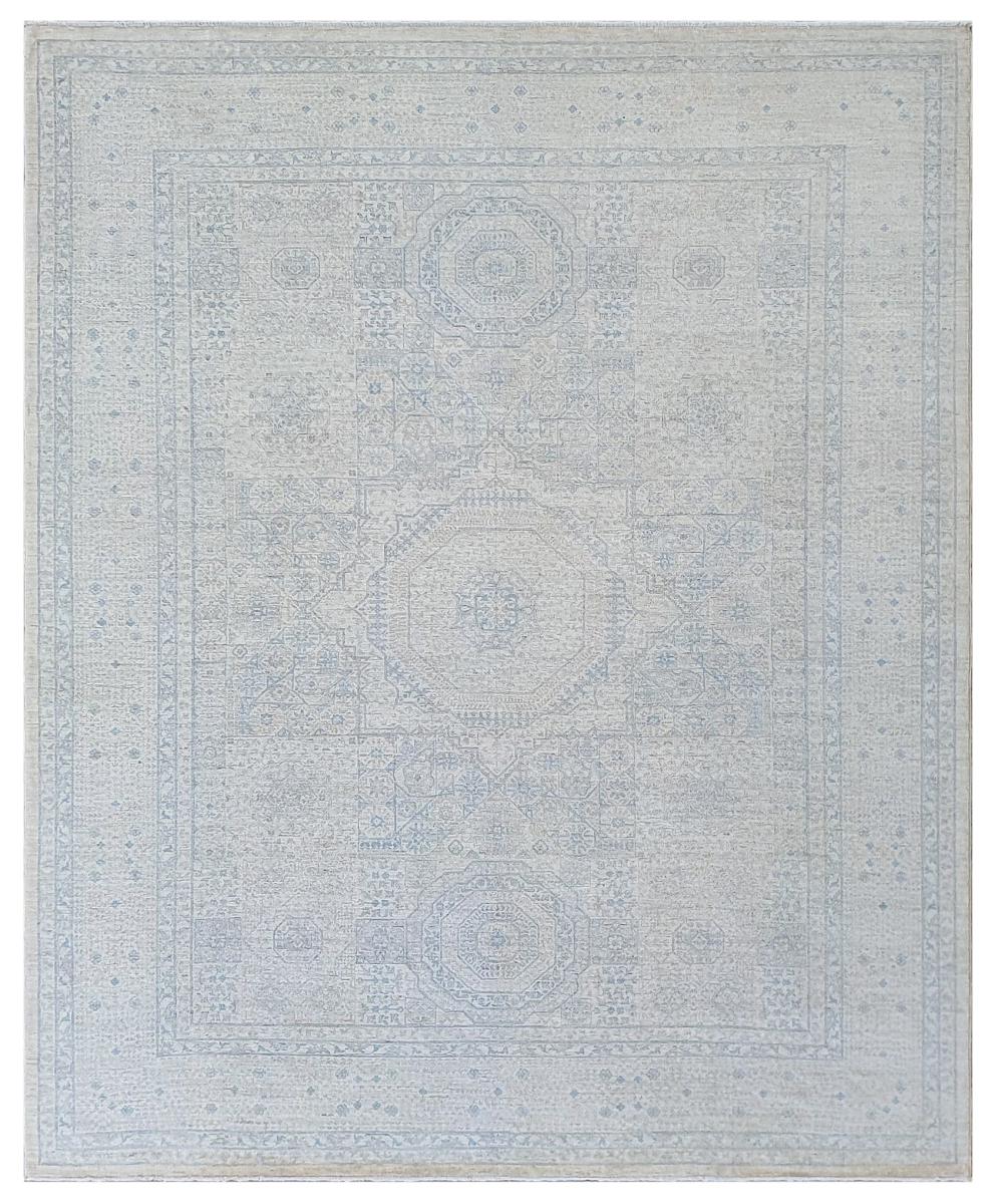 Pakistani rug Mamluk 9'10"x8'2" 9'10"x8'2", Persian Rug Knotted by hand