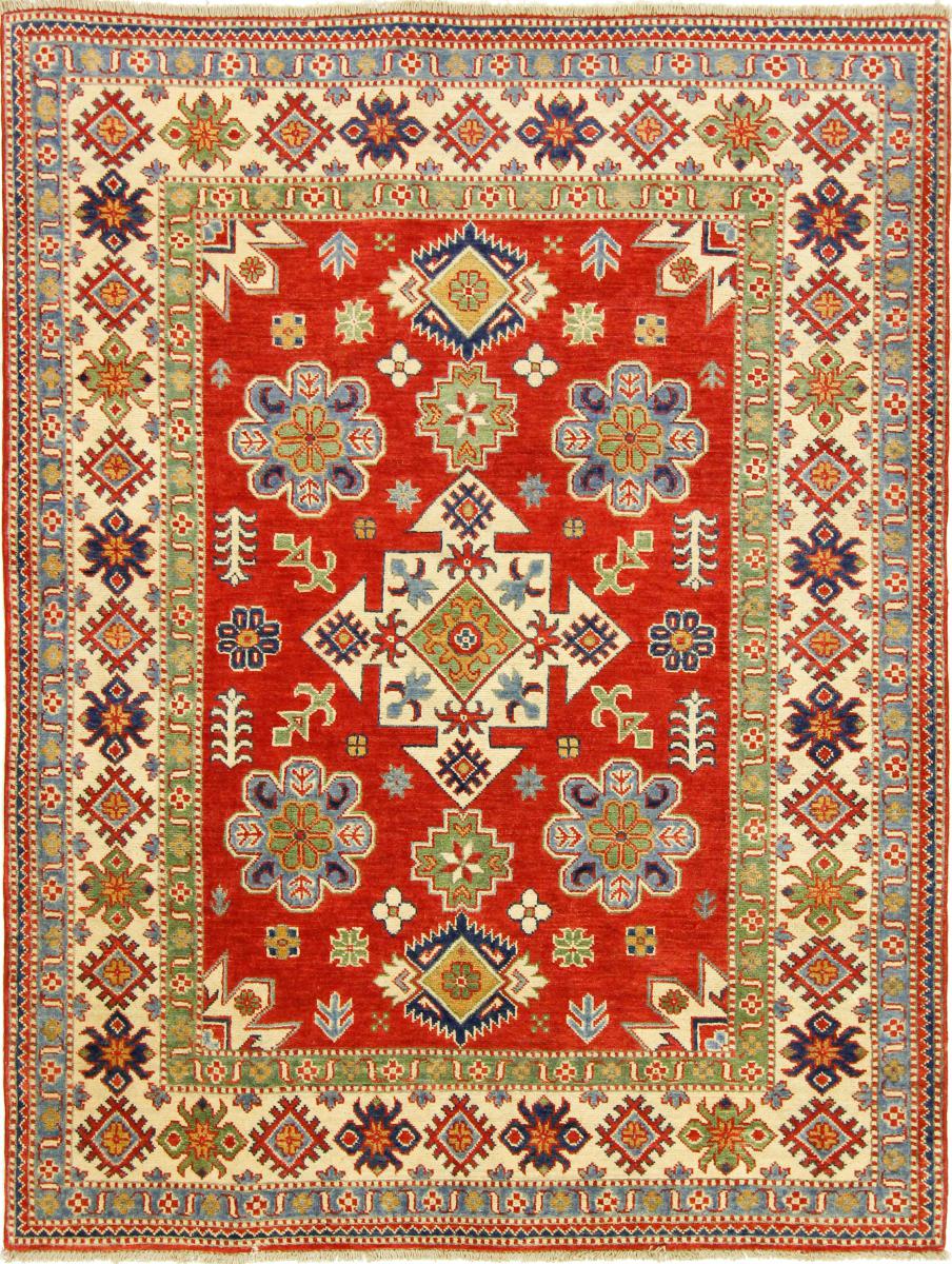 Tapis afghan Kazak 205x159 205x159, Tapis persan Noué à la main
