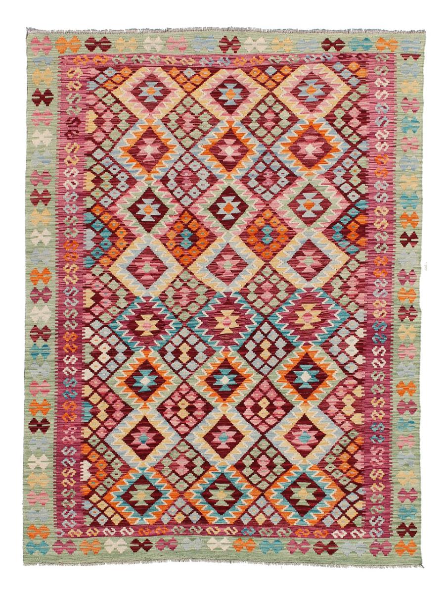 Afghan rug Kilim Afghan 8'0"x5'9" 8'0"x5'9", Persian Rug Woven by hand