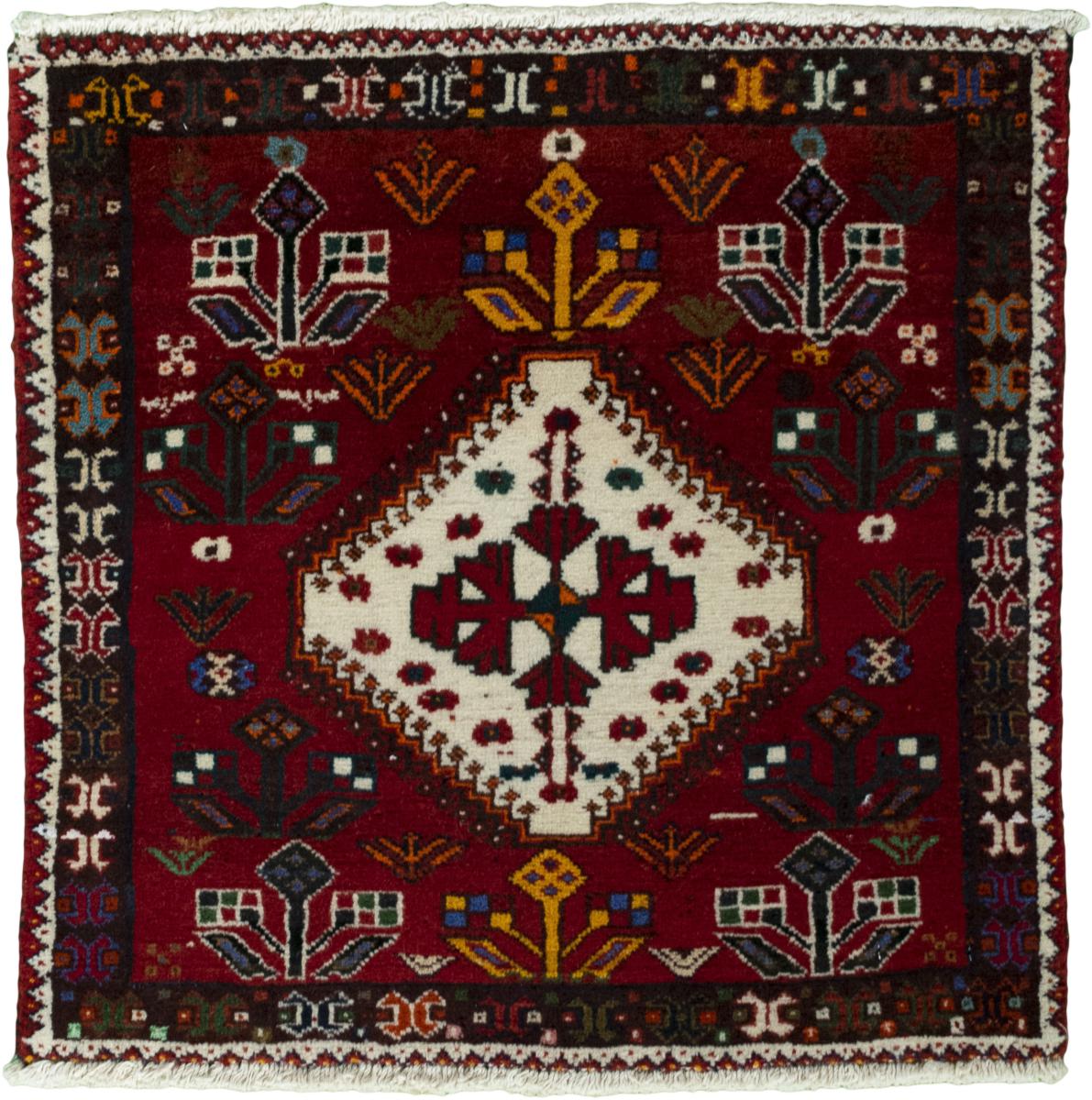 Perzisch tapijt Shiraz 64x66 64x66, Perzisch tapijt Handgeknoopte