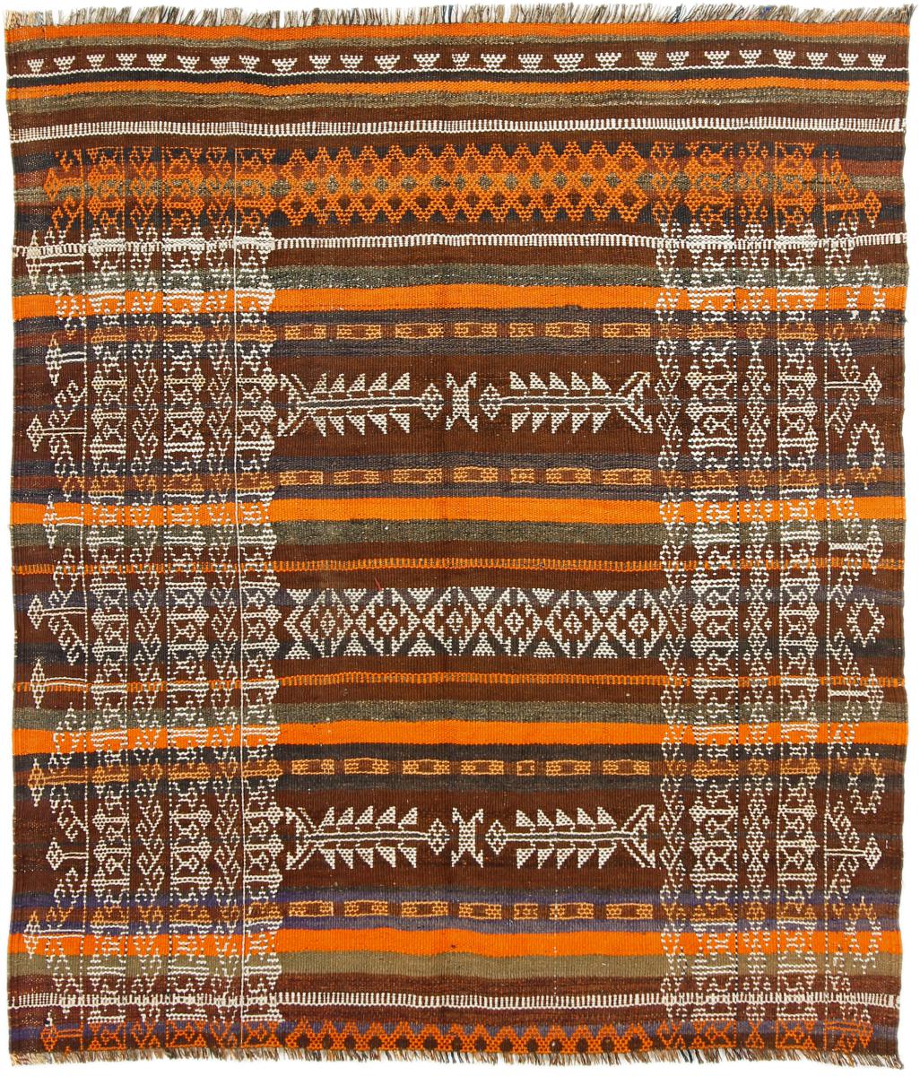 Afgán szőnyeg Kilim Afgán Antik 136x119 136x119, Perzsa szőnyeg szőttesek