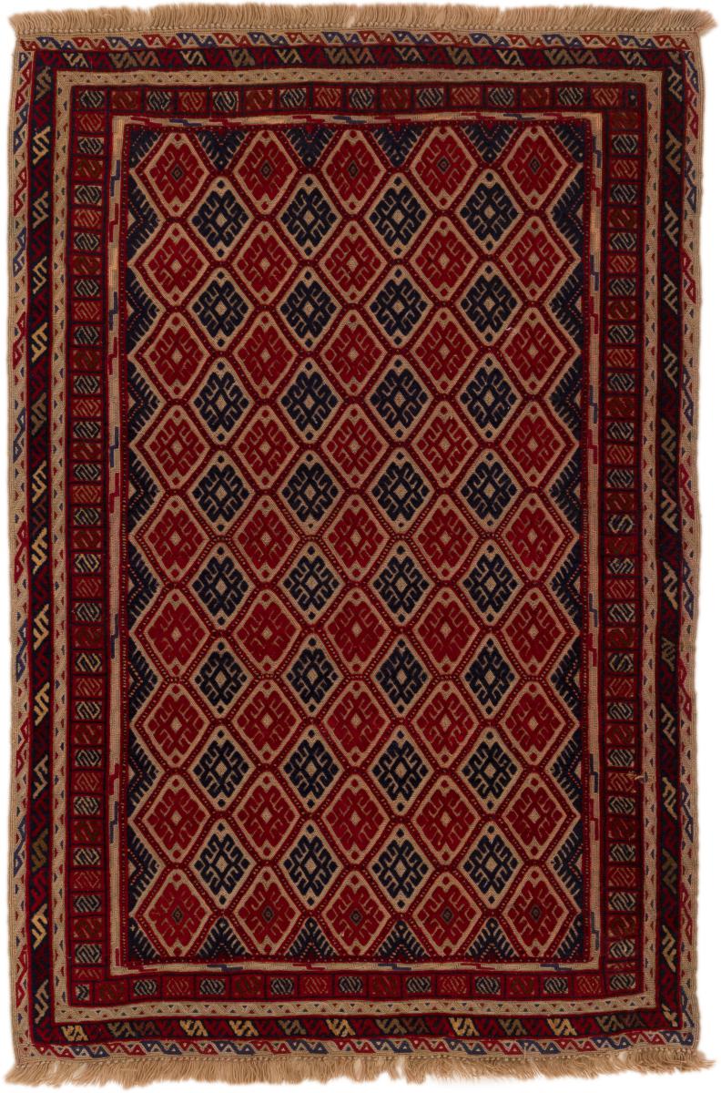 Afghansk teppe Kelim Sumak 127x84 127x84, Persisk teppe Knyttet for hånd