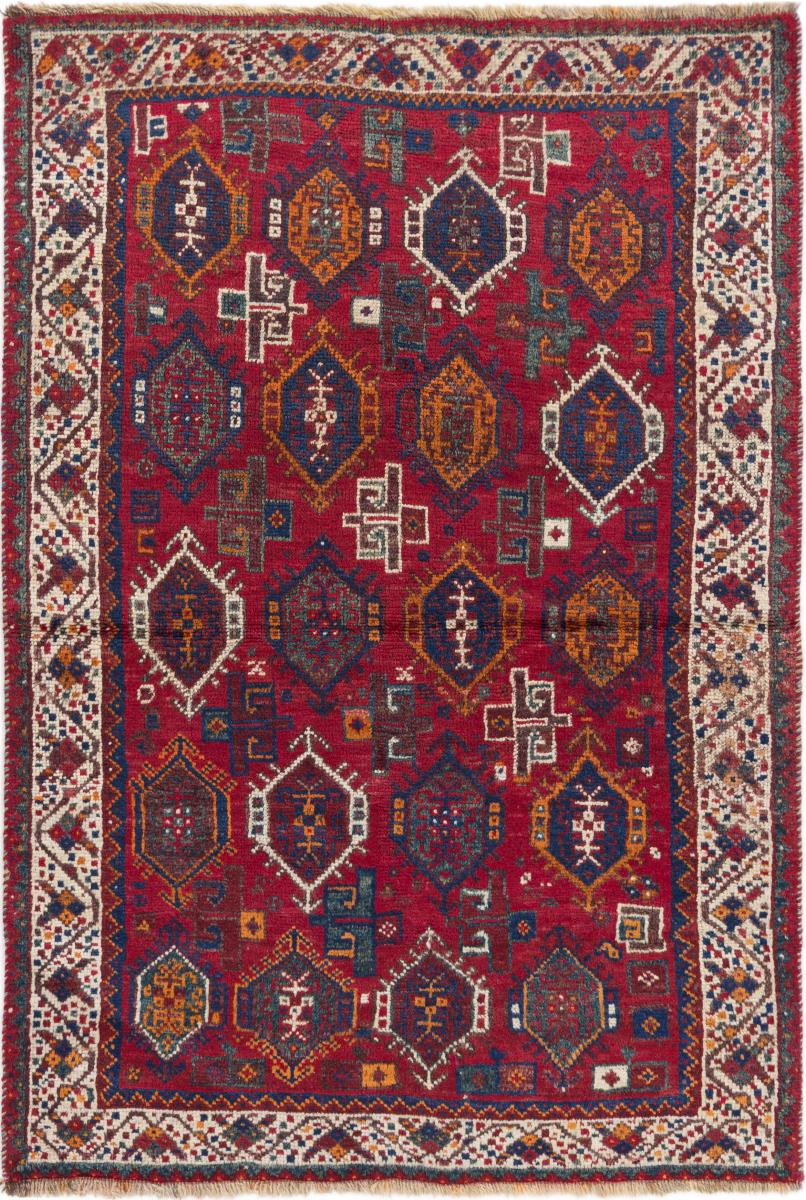 Persian Rug Ghashghai Old 135x98 135x98, Persian Rug Knotted by hand