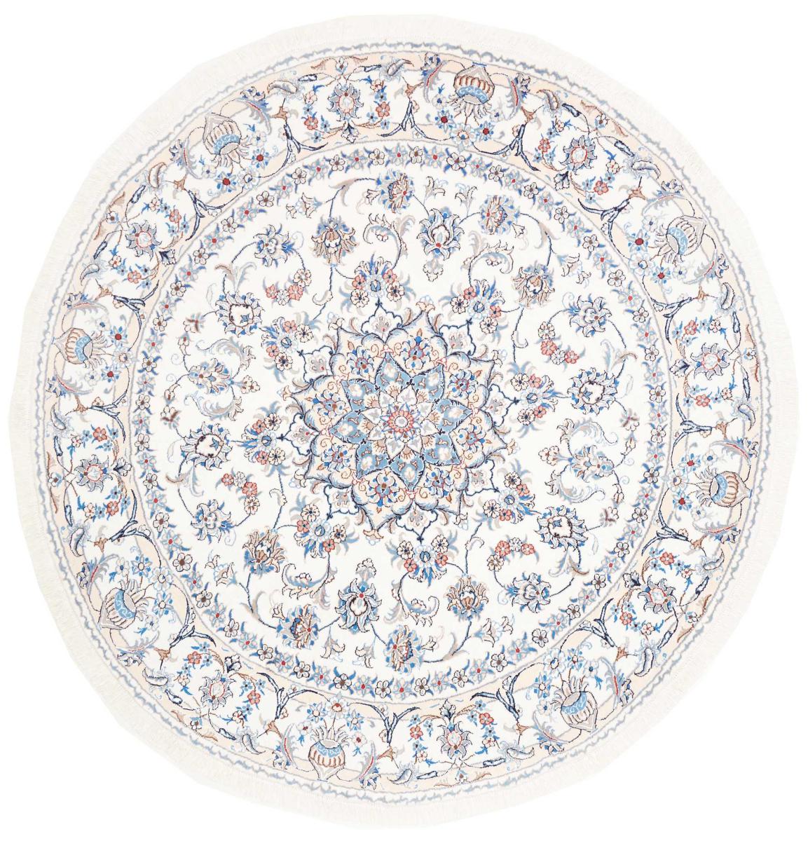 Alfombra persa Nain 207x202 207x202, Alfombra persa Anudado a mano