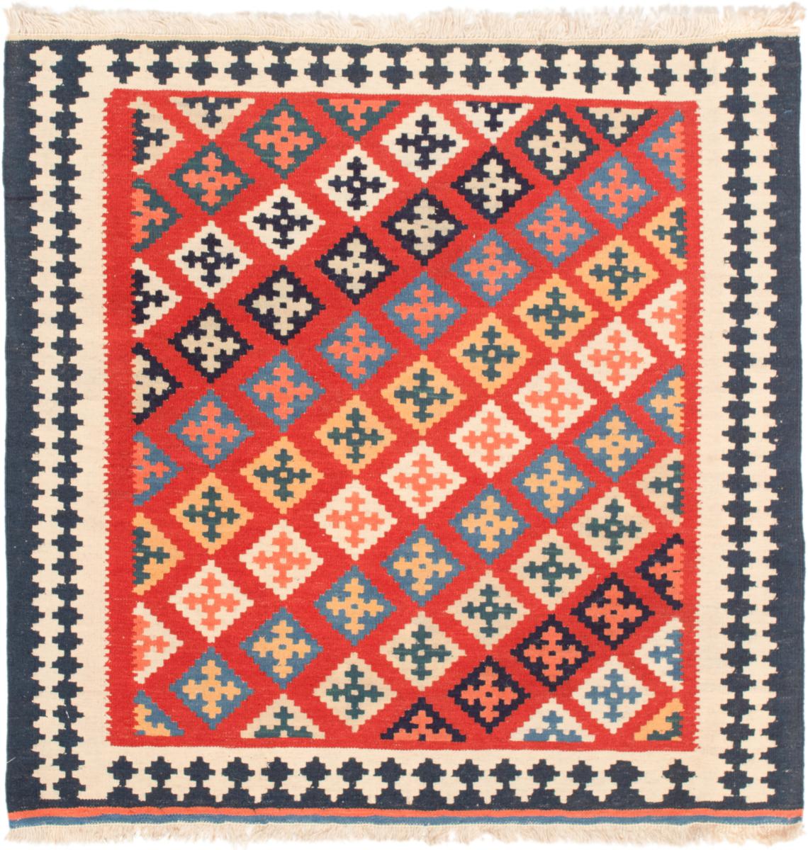 Tapete persa Kilim Fars 104x102 104x102, Tapete persa Tecido à mão