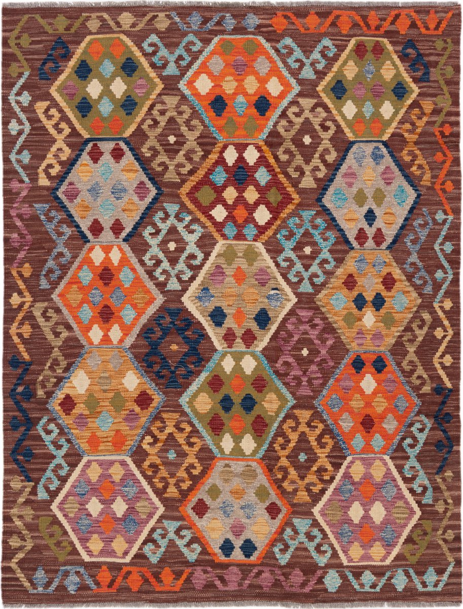 Afghan rug Kilim Afghan 6'5"x4'11" 6'5"x4'11", Persian rug Handwoven