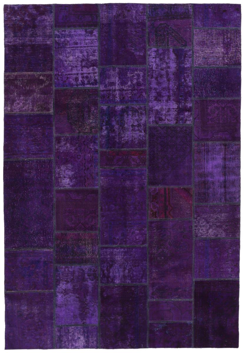 Persisk matta Patchwork 307x206 307x206, Persisk matta Knuten för hand