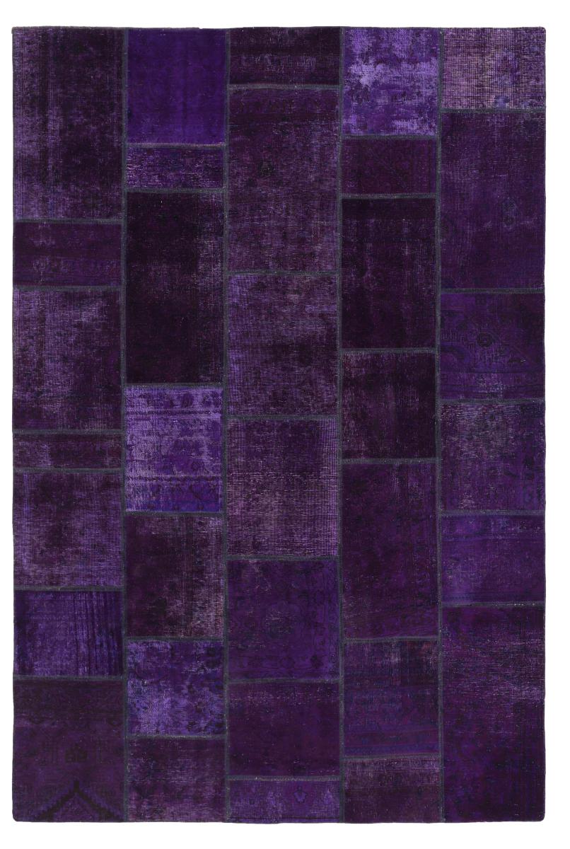 Persisk matta Patchwork 303x209 303x209, Persisk matta Knuten för hand