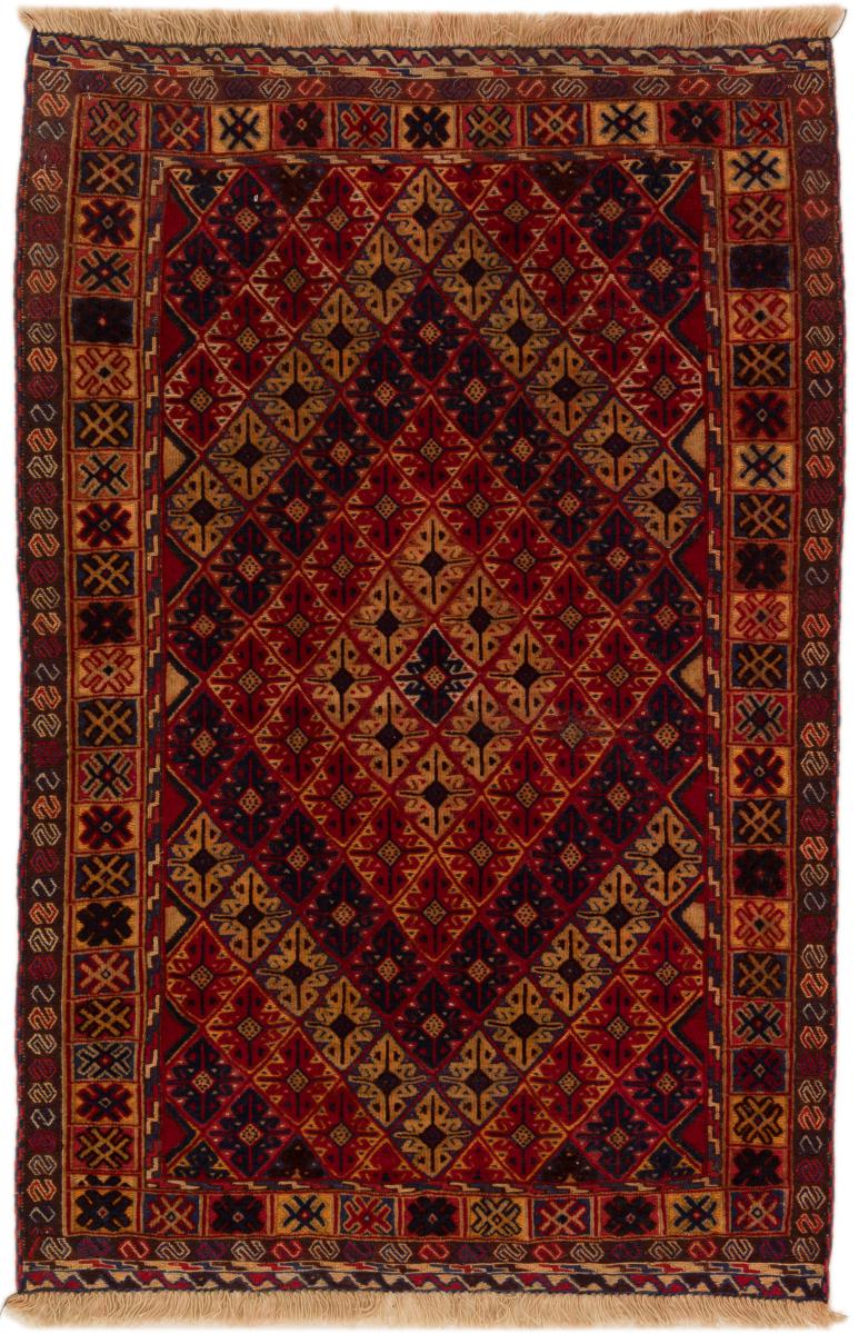 Afghaans tapijt Kilim Sumak 115x76 115x76, Perzisch tapijt Handgeknoopte