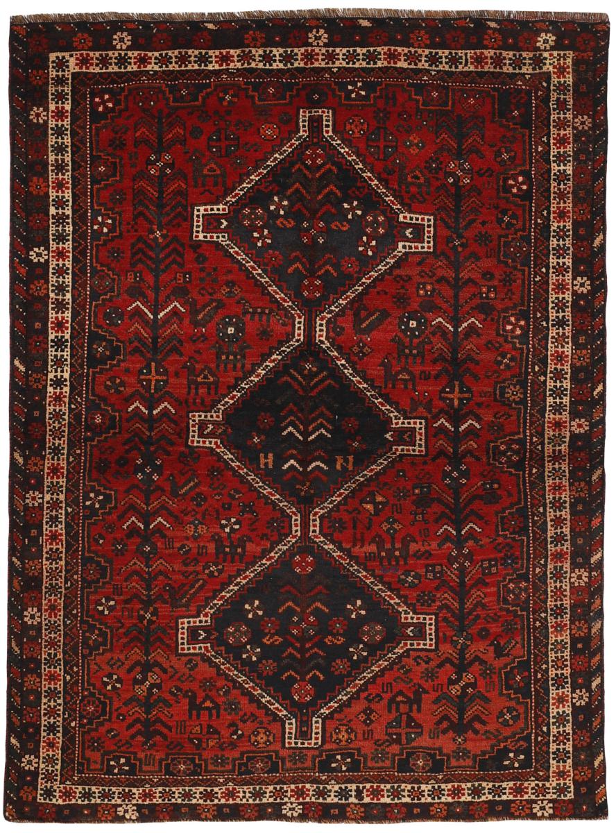 Persian Rug Shiraz 191x144 191x144, Persian Rug Knotted by hand