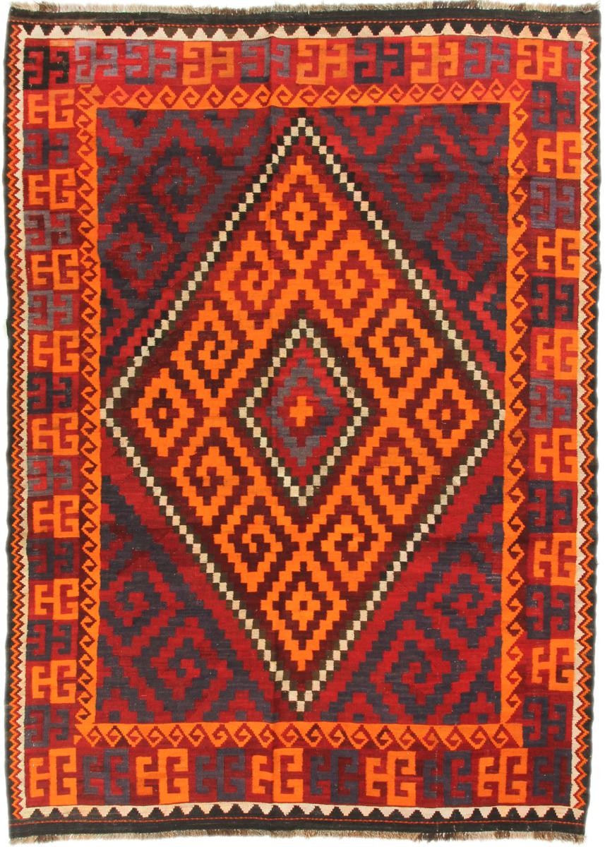 Tapis afghan Kilim Afghan Antique 276x204 276x204, Tapis persan Tissé à la main