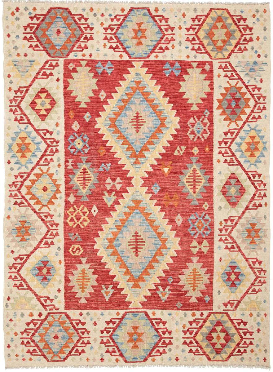 Afghaans tapijt Kilim Afghan 204x147 204x147, Perzisch tapijt Handgeweven