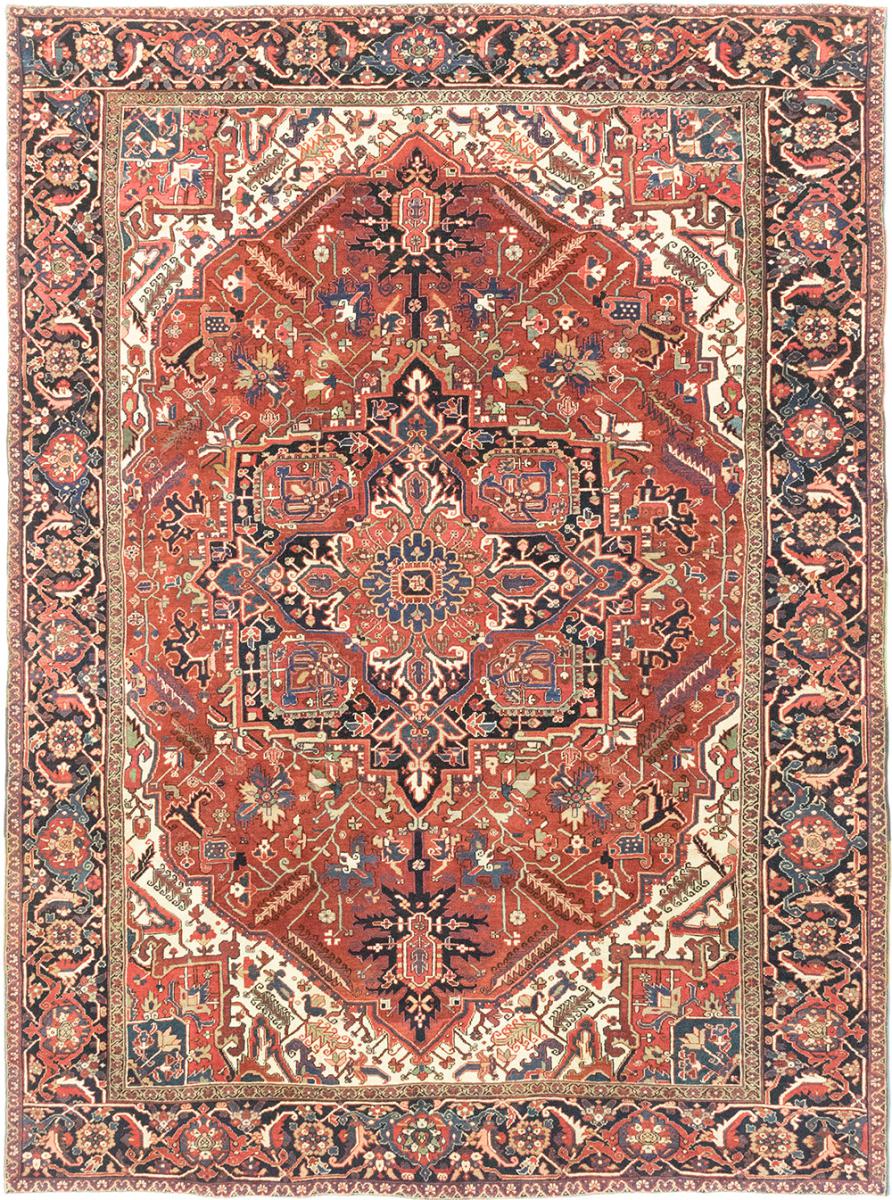 Persisk matta Heriz Antik 375x274 375x274, Persisk matta Knuten för hand