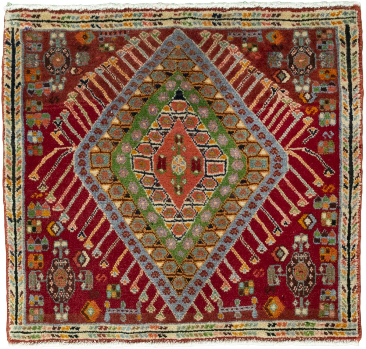 Persian Rug Shiraz 50x56 50x56, Persian Rug Knotted by hand