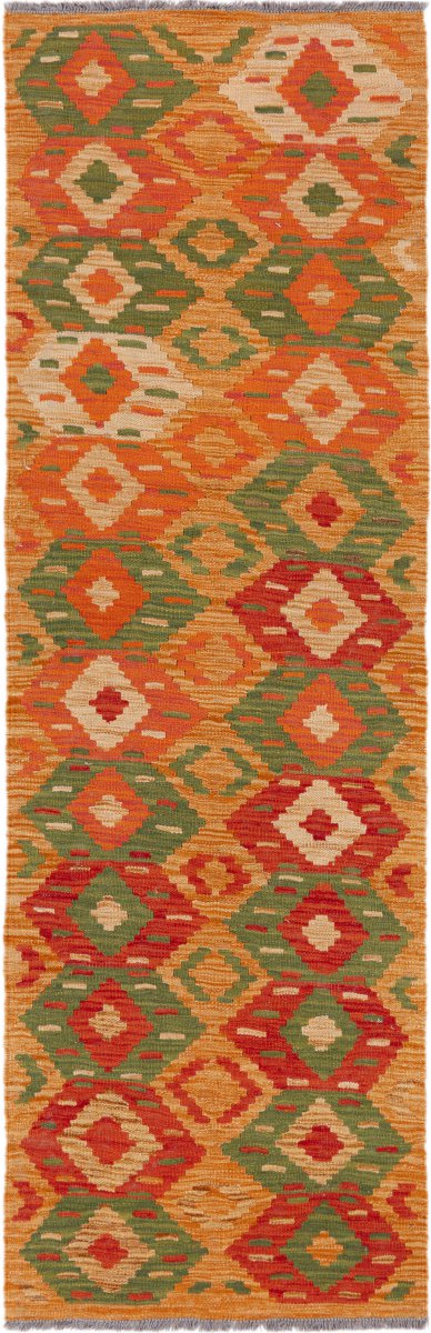 Afghanischer Teppich Kelim Afghan 203x65 203x65, Perserteppich Handgewebt