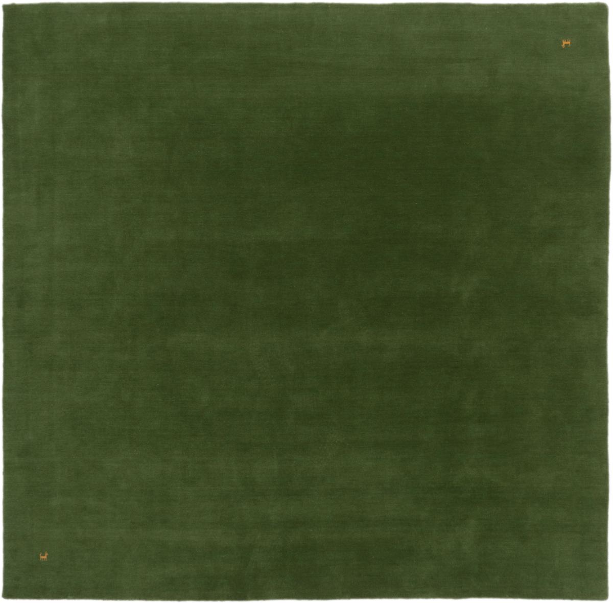 Indiaas tapijt Loom Gabbeh Green 249x249 249x249, Perzisch tapijt Loom Handgeknoopte