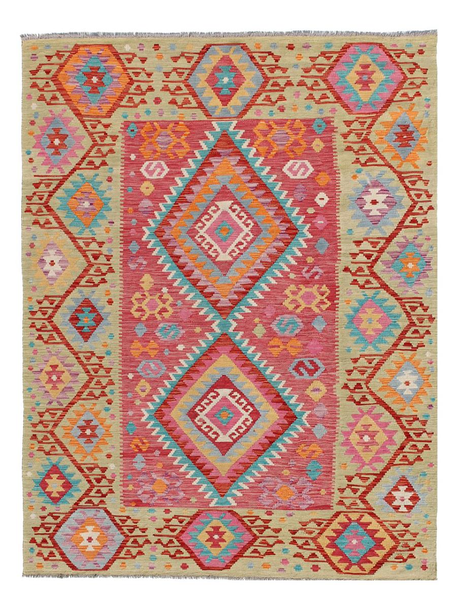 Afghan rug Kilim Afghan 8'0"x5'7" 8'0"x5'7", Persian Rug Woven by hand