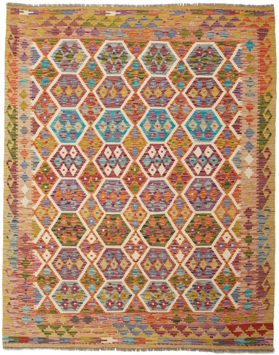 Tapete afegão Kilim Afegão 196x157 196x157, Tapete persa Tecido à mão