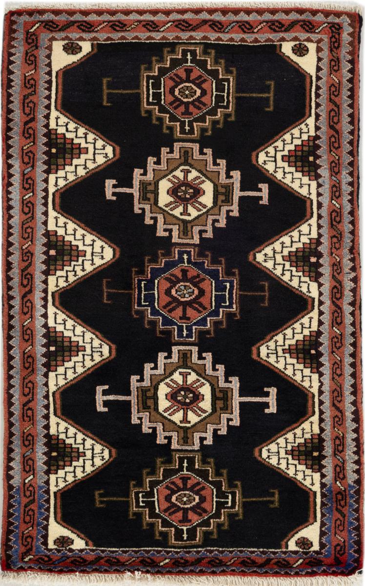 Alfombra persa Khamseh 124x76 124x76, Alfombra persa Anudado a mano