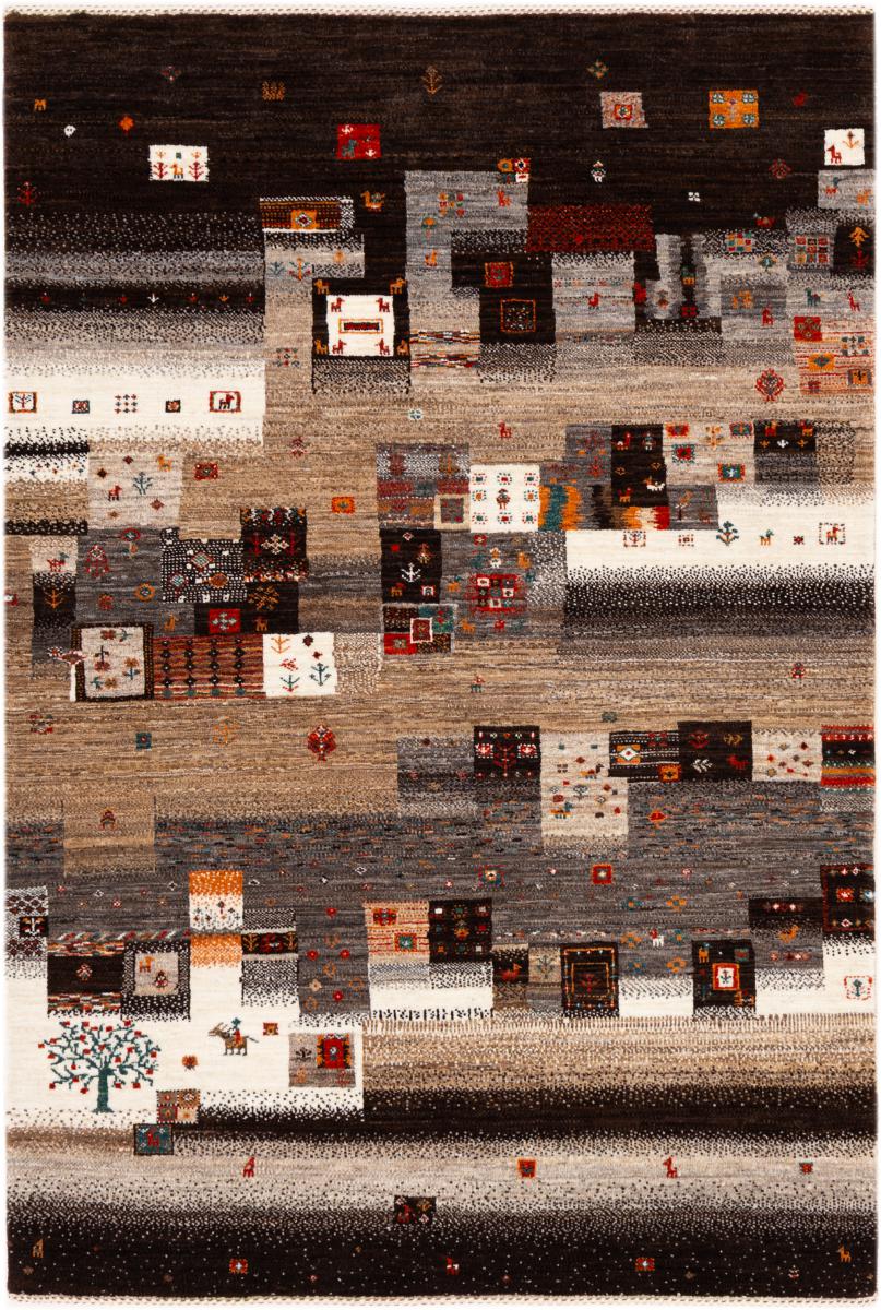 Tapis persan Persan Gabbeh Loribaft Nowbaft 173x115 173x115, Tapis persan Noué à la main