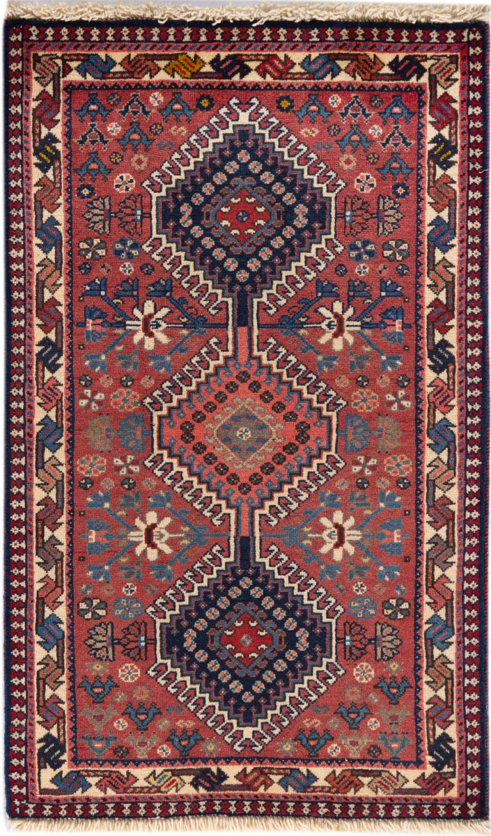 Περσικό χαλί Yalameh 102x60 102x60, Περσικό χαλί Οι κόμποι έγιναν με το χέρι