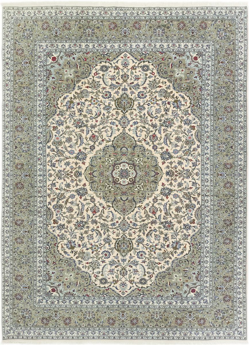 Persian Rug Keshan Old 13'1"x9'7" 13'1"x9'7", Persian Rug Knotted by hand