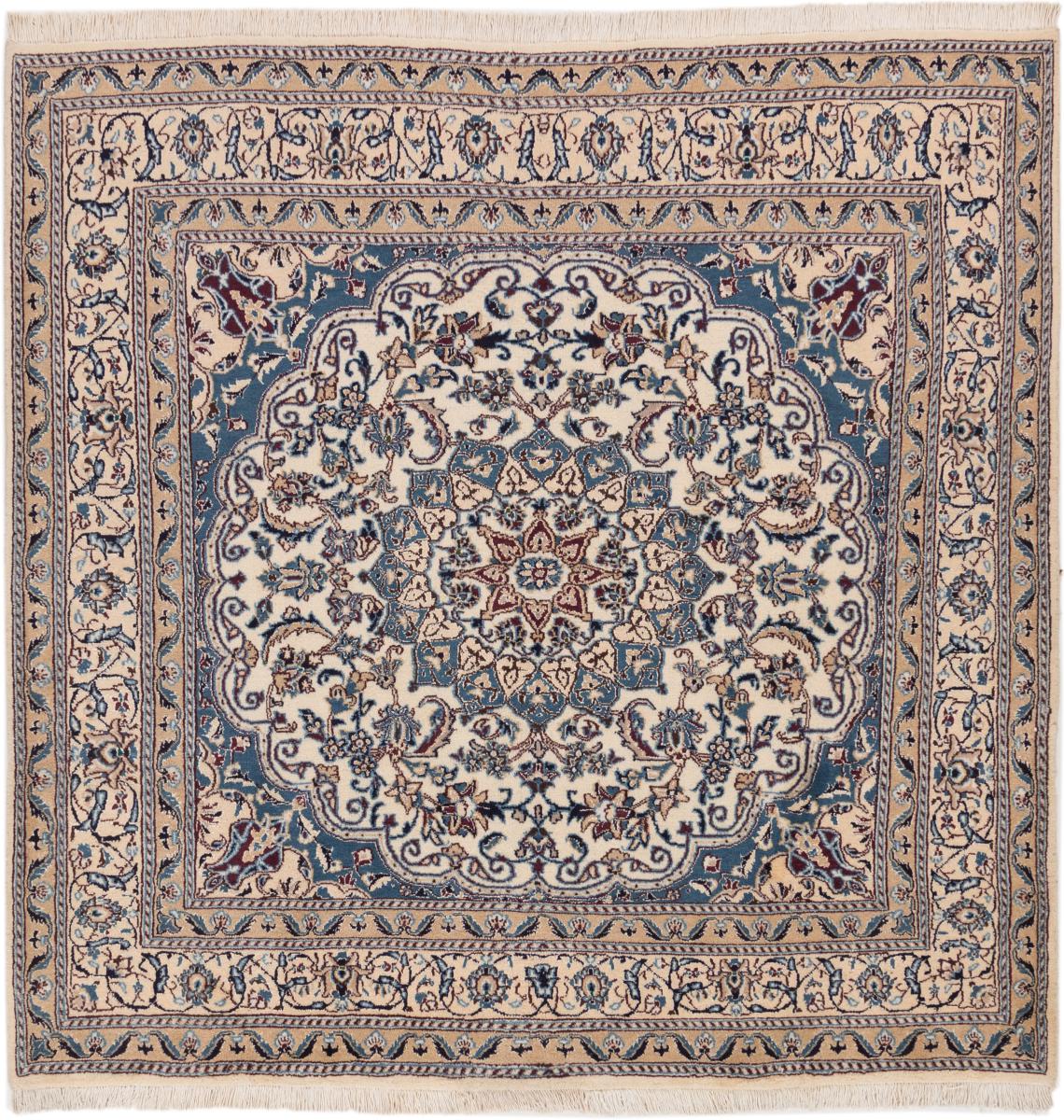 Perserteppich Nain 196x200 196x200, Perserteppich Handgeknüpft
