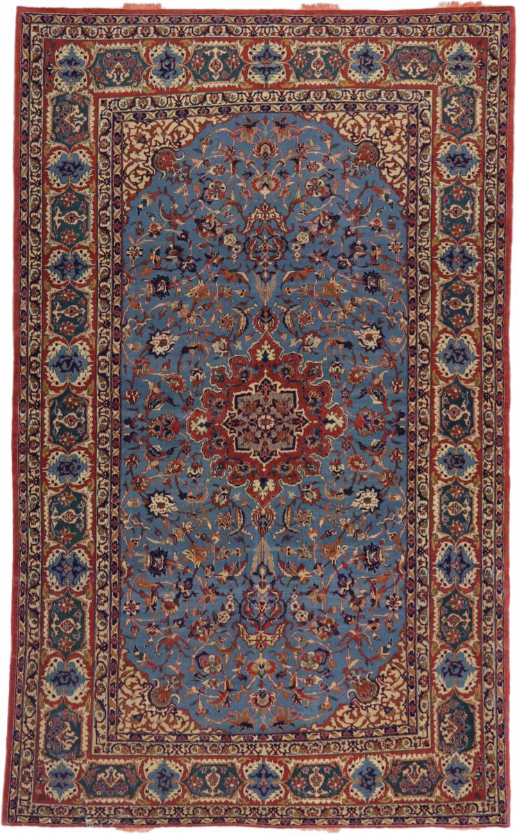 Tapis persan Ispahan Antique 238x144 238x144, Tapis persan Noué à la main