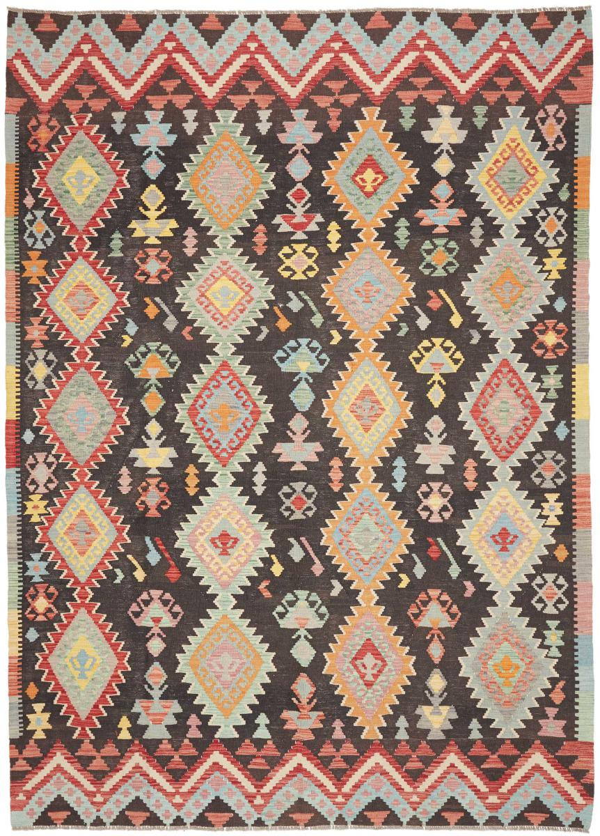 Tapis afghan Kelim Afghan 286x207 286x207, Tapis persan Tissé à la main