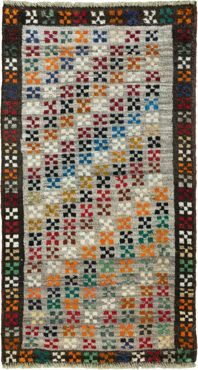 Persian Rug Persian Gabbeh Ghashghai 114x61 114x61, Persian Rug Knotted by hand