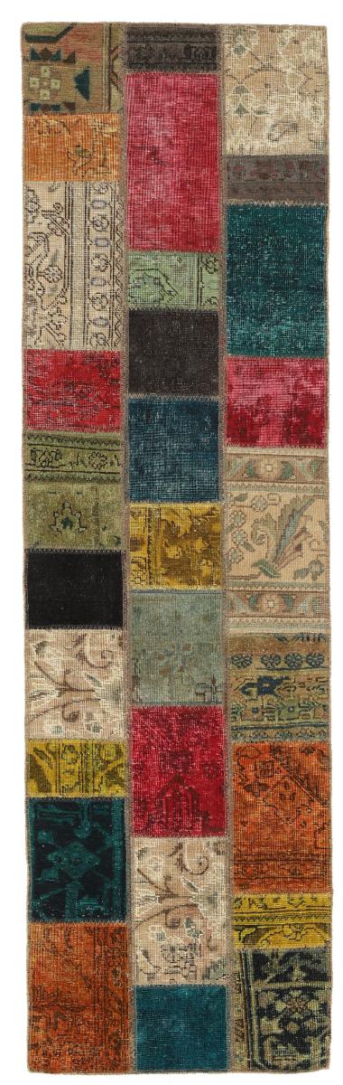 Tappeto persiano Patchwork 261x74 261x74, Tappeto persiano Annodato a mano