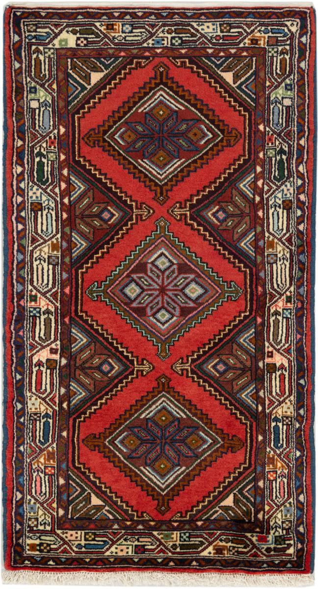 Perzisch tapijt Hamadan Zageh 137x75 137x75, Perzisch tapijt Handgeknoopte