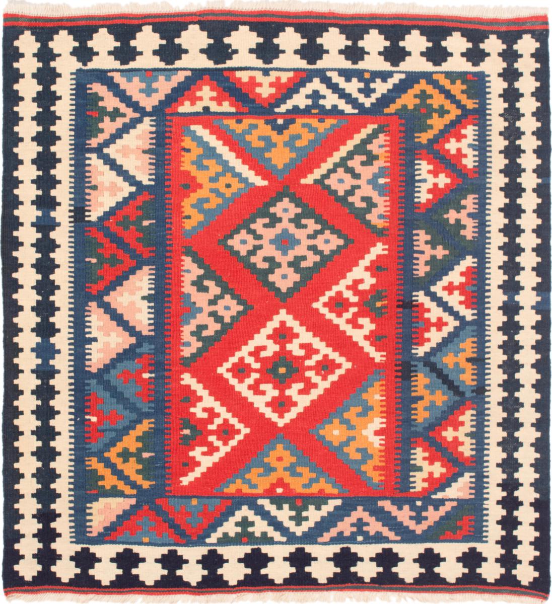 Tapete persa Kilim Fars 106x104 106x104, Tapete persa Tecido à mão