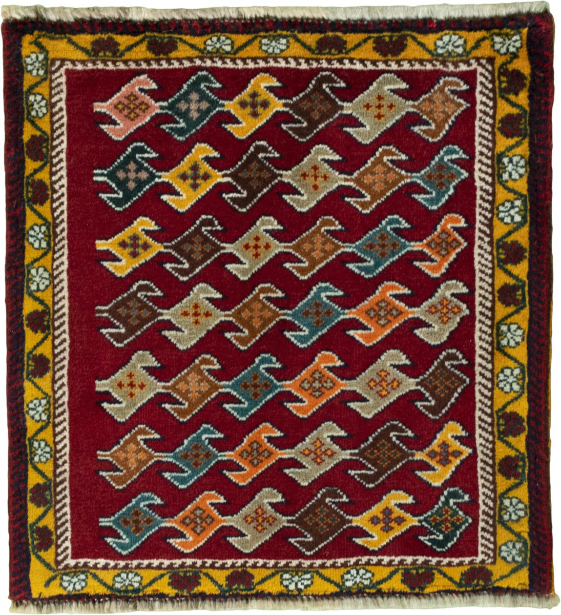 Tapete persa Shiraz 61x56 61x56, Tapete persa Atado à mão