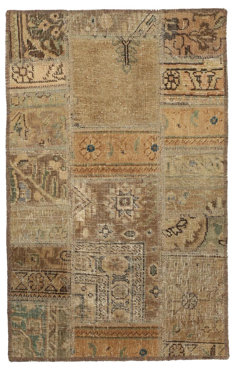 Perzisch tapijt Patchwork 94x61 94x61, Perzisch tapijt Handgeknoopte