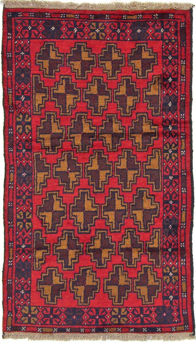 Afghansk tæppe Beluch 134x79 134x79, Persisk tæppe Knyttet i hånden