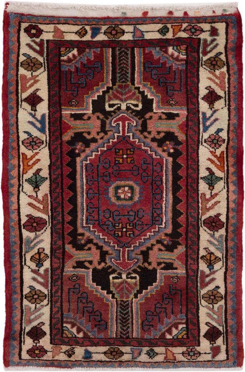 Persian Rug Hamadan 121x74 121x74, Persian Rug Knotted by hand