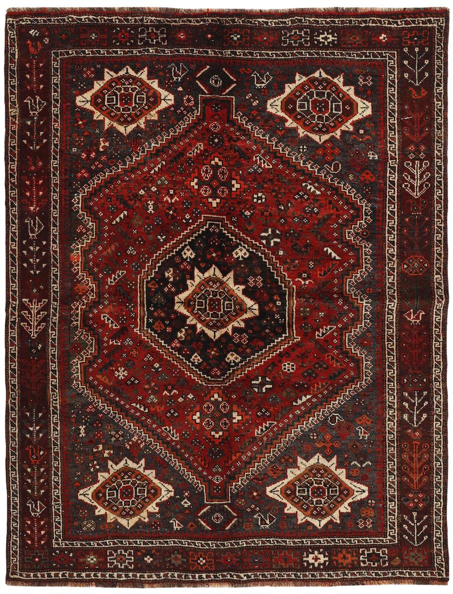 Alfombra persa Shiraz 209x163 209x163, Alfombra persa Anudado a mano