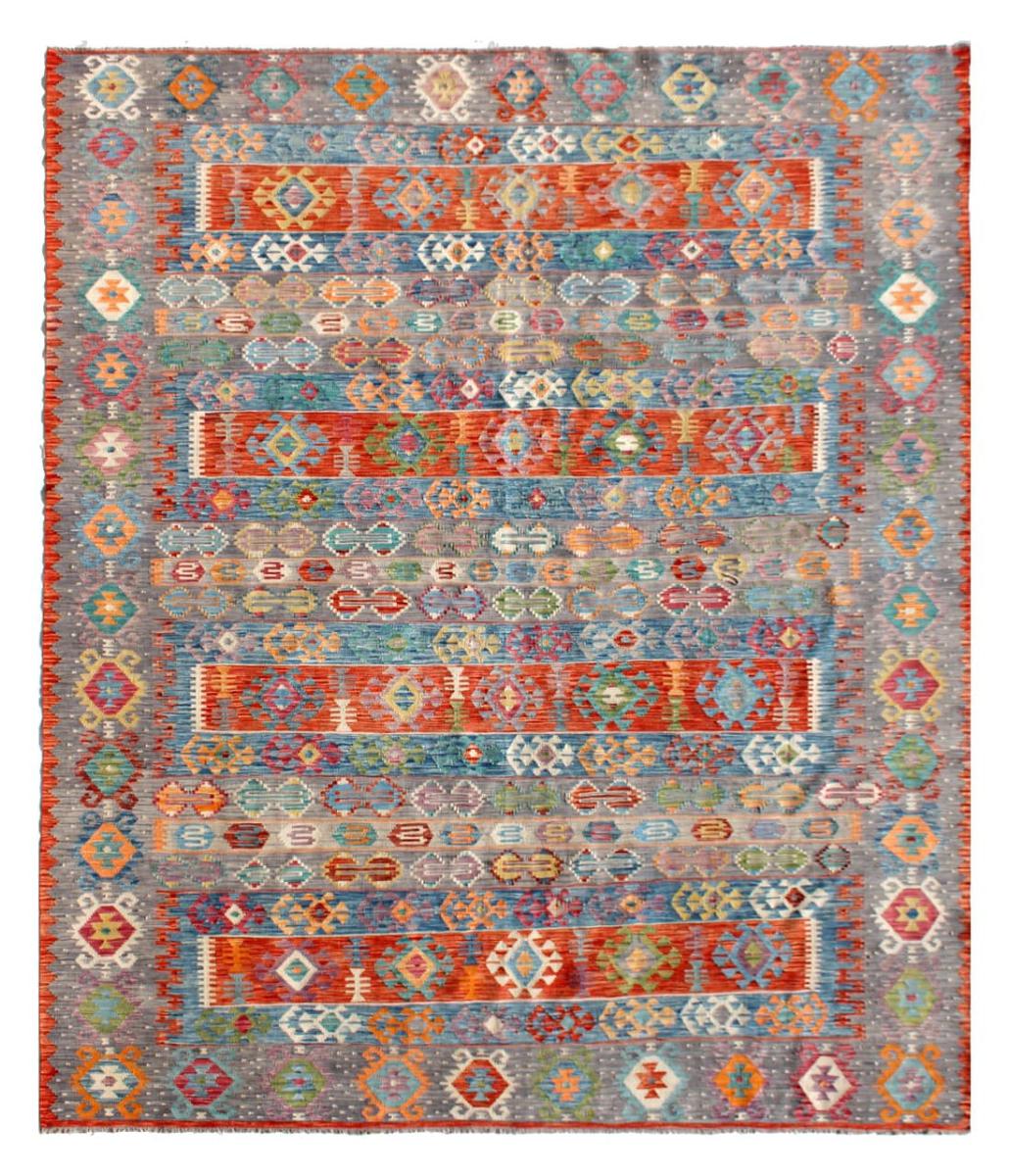 Tapis afghan Kilim Afghan 397x320 397x320, Tapis persan Tissé à la main