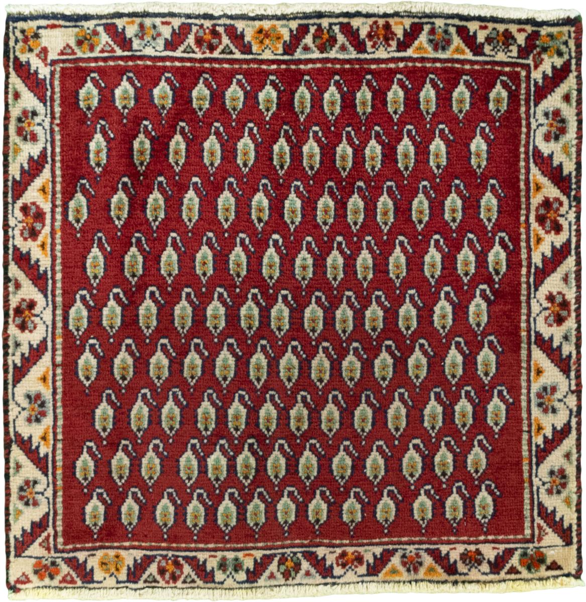 Tapis persan Shiraz 59x62 59x62, Tapis persan Noué à la main